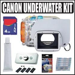 Canon WP-DC28 Waterproof Case for The Powershot G10 + 4GB Underwater Accessory Outfit