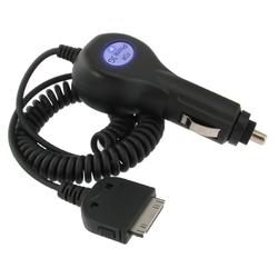 Eforcity Car Charger w/ Blue LED light for Apple iPod 3G, Black by Eforcity