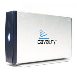 Cavalry 1TB USB 2.0 3.5 External Hard Drive with One Touch Back-up for PC