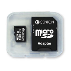 Centon Electronics Centon 8GB microSD w/Adapter Class 6