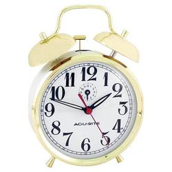 Chaney Instrument 15604 Twinbell Brass Finish Alarm Clock