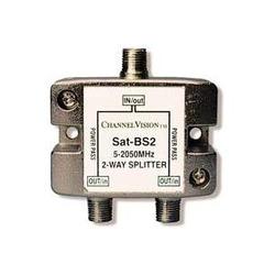 Channel Vision 2-Way Broadband Satellite Splitter - 2-way - 2GHz - Satellite Splitter