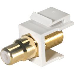 Channel Vision Adapter Jack Insert - F-connector to RCA Female (10-G-IF/RCA-W)