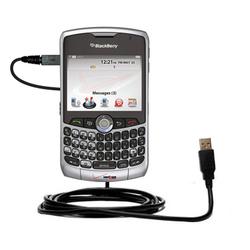 Gomadic Classic Straight USB Cable for the Blackberry 8330 with Power Hot Sync and Charge capabilities - Gom