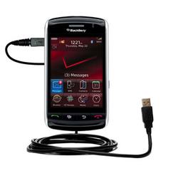 Gomadic Classic Straight USB Cable for the Blackberry 9500 with Power Hot Sync and Charge capabilities - Gom
