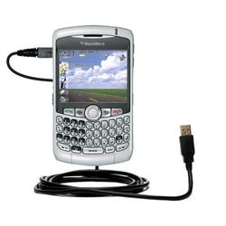 Gomadic Classic Straight USB Cable for the Blackberry Curve with Power Hot Sync and Charge capabilities - Go