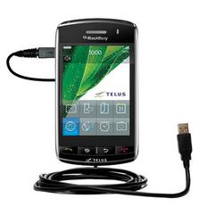 Gomadic Classic Straight USB Cable for the Blackberry Storm with Power Hot Sync and Charge capabilities - Go