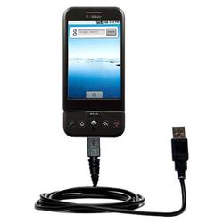 Gomadic Classic Straight USB Cable for the HTC Dream with Power Hot Sync and Charge capabilities - B