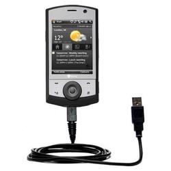 Gomadic Classic Straight USB Cable for the HTC P3650 with Power Hot Sync and Charge capabilities - B
