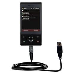 Gomadic Classic Straight USB Cable for the HTC Raphael with Power Hot Sync and Charge capabilities - Gomadic