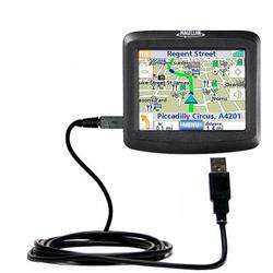Gomadic Classic Straight USB Cable for the Magellan Roadmate 1215 with Power Hot Sync and Charge capabilitie