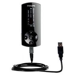 Gomadic Classic Straight USB Cable for the Philips GoGear SA4425 with Power Hot Sync and Charge capabilities