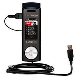 Gomadic Classic Straight USB Cable for the Samsung SCH-U470 with Power Hot Sync and Charge capabilities - Go