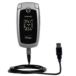 Gomadic Classic Straight USB Cable for the Samsung SCH-u410 with Power Hot Sync and Charge capabilities - Go