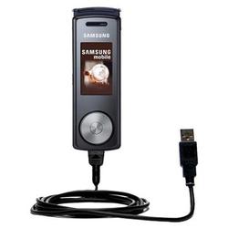 Gomadic Classic Straight USB Cable for the Samsung SGH-F210 with Power Hot Sync and Charge capabilities - Go