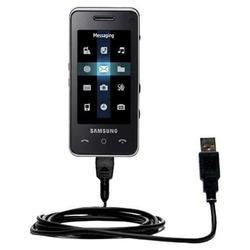 Gomadic Classic Straight USB Cable for the Samsung SGH-F490 with Power Hot Sync and Charge capabilities - Go