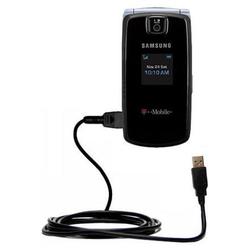 Gomadic Classic Straight USB Cable for the Samsung SGH-T439 with Power Hot Sync and Charge capabilities - Go