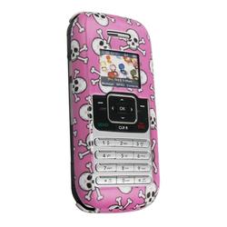 Eforcity Clip On Case for LG VX9900 enV, Pink w/ White Skull by Eforcity