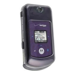 Eforcity Clip On Case w/ Belt Clip for Motorola W755, Clear Smoke - by Eforcity