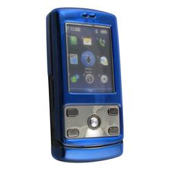 Eforcity Clip On Crystal Case for LG Decoy VX8610, Clear Blue - by Eforcity