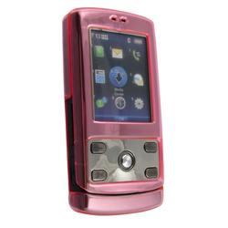 Eforcity Clip On Crystal Case for LG Decoy VX8610, Clear Pink - by Eforcity
