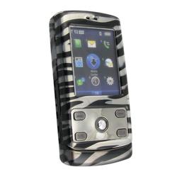 Eforcity Clip On Crystal Case for LG Decoy VX8610, Clear Zebra by Eforcity