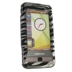 Eforcity Clip On Crystal Case for Samsung Omnia i900, Clear Zebra by Eforcity