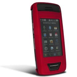 Eforcity Clip-On Rubber Coated Case Protector Shield for LG VX10000 Voyager, Red by Eforcity