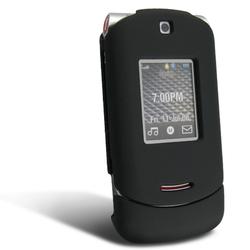 Eforcity Clip On Rubber Coated Case for Motorola RAZR VE20 - Black by Eforcity