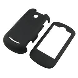 Eforcity Clip On Rubber Coated Case for Motorola ZN4 Krave / Blaze - Black by Eforcity