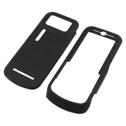 Eforcity Clip On Rubber Coated Case for Motorola ZN5 Zine - Black by Eforcity