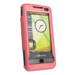 Eforcity Clip On Rubber Coated Case for Samsung Omnia i900, Pink by Eforcity