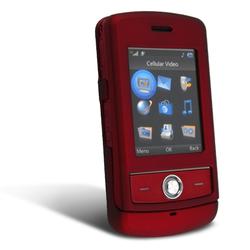 Eforcity Clip On Rubber Coated Protective Carrying Case for LG Shine CU720, Red by Eforcity