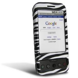 Eforcity Clip-on Case Protector Shield for Google G1 / Dream / Android , Zebra by Eforcity