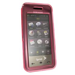Eforcity Clip-on Crystal Case for Samsung M800 Instinct, Clear Pink by Eforcity