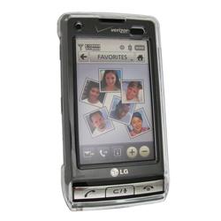 Eforcity Clip-on Crystal Case w/ Belt Clip for LG VX9700 Dare, Clear by Eforcity