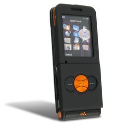 Eforcity Clip on Rubber Coated Skin Protector Case for Sony Ericsson W350 - Black by Eforcity