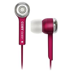 Coby Electronics CV-E51 Stereo Earphone - Connectivit : Wired - Stereo - Ear-bud - Red