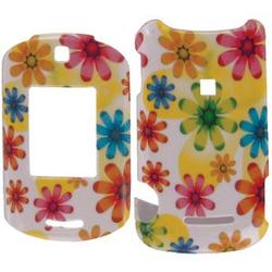 Wireless Emporium, Inc. Colorful Daisies Snap-On Protector Case Faceplate for Motorola RAZR VE20