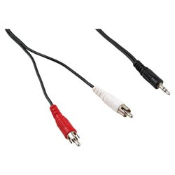 Connect It 30-311-3 P 3-ft Y-Adapter Cable - 3.5mm Stereo Plug-to-2 RCA Plugs