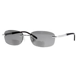 Cross Clancy Collection Gray/Matte Silver Rimless Sun Readers - 1.50 x