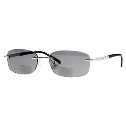 Cross Clancy Collection Gray/Matte Silver Rimless Sun Readers - 2.00 x