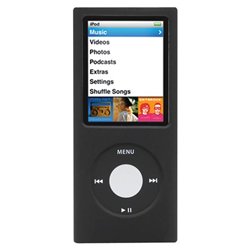Cygnett CYN4MB Groove Shield Multimedia Player Skin for iPod Nano 4G - Silicone - Black