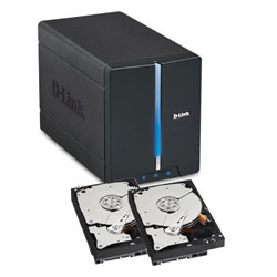 D-LINK SYSTEMS INC D-Link DNS-321 2-Bay Network Storage Enclosure w/ (2) Western Digital Caviar SE16 Hard Drive - 500GB, 3.5 , SATA, 3 Gb/s - Internal Hard Drive