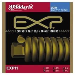 D'addario D'Addario EXP11 80/20 Bronze 12-53 Light Acoustic Guitar Strings