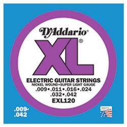 D'addario D'Addario XL Electric Guitar Strings EXL120 - Super Light Gauge