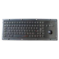 DSI Compact Industrial Metal Keyboard with trackball,PS/2 (KBM-CT-1002)