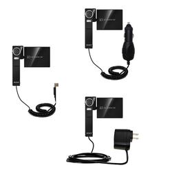 Gomadic Deluxe Kit for the Sony NSC-GC1 includes a USB cable with Car and Wall Charger - Brand w/ Ti