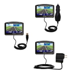 Gomadic Deluxe Kit for the TomTom GO 730 includes a USB cable with Car and Wall Charger - Brand w/ T
