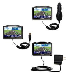 Gomadic Deluxe Kit for the TomTom Go 530 includes a USB cable with Car and Wall Charger - Brand w/ T